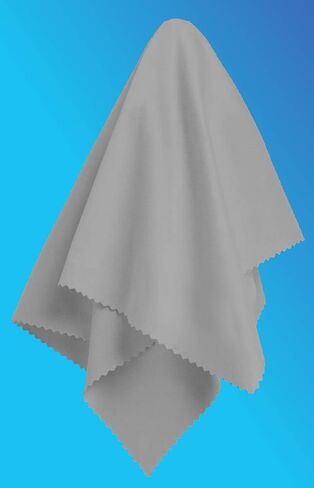 California JOS 20"x20"(50x50CM) Extra Large Oversized Microfiber Cleaning Cloth, for Electronics and Screens, Lenses on Cameras, Binoculars, telescopes, All Types of Optical Glass (1Pack Light Gray) in Saudi Arabia