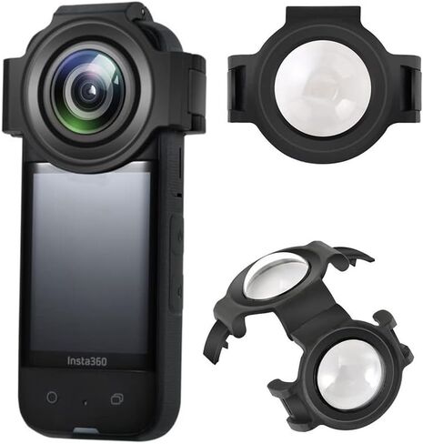 واقي عدسة سهل التركيب من افيمي، غطاء واقي من مادة الزجاج البصري لحماية العدسات الممتازة لهاتف انستا 360 ون اكس 3 in Kuwait