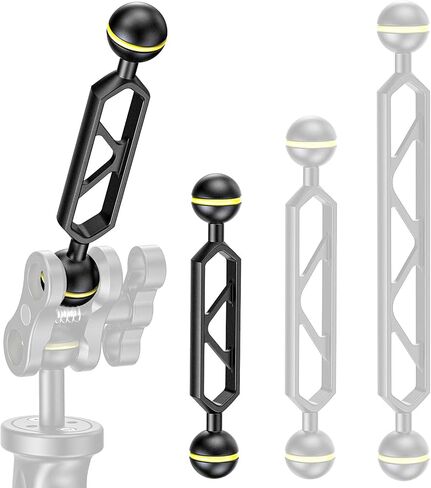 Sea frogs Double Ball Arm 5.0" Essential Underwater Photography Gear Lighting System Aluminum Alloy Diving Equipment Accessory Lightweight Arms AM-16 in Saudi Arabia