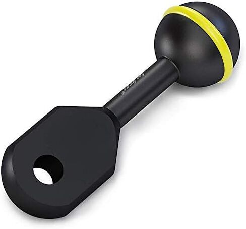 Seafrogs 1" Ball to YS Head Clip Arm 3.91''/9.94cm Aluminum YS Head Adapter Arm Underwater Photography Lighting System Connector for Diving Strobe/Video Light(AM-8) in Saudi Arabia