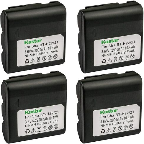Kastar 1-Pack BTH22 Battery 3.6V 2900mAh Replacement for Sharp VL-E39, VL-E39S, VL-E39U, VL-E42U, VL-E43, VL-E43U, VL-E46, VL-E46U, VL-E47, VL-E47H, VL-E47S, VL-E47U, VL-E49, VL-E49H, VL-E49S, VL-E49U in Kuwait