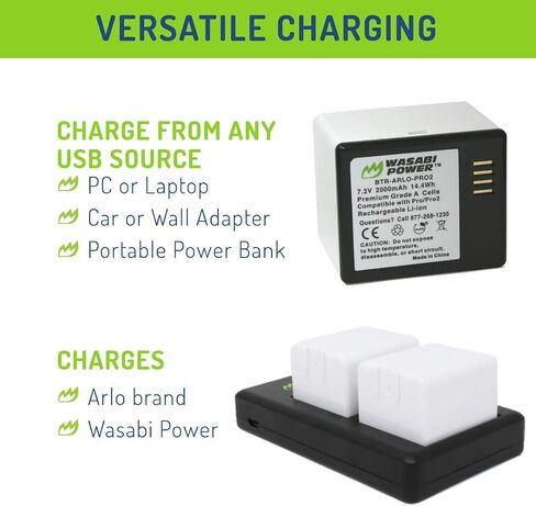 Wasabi Power Battery for Arlo Pro, Pro 2 (VMA4400) in Kuwait