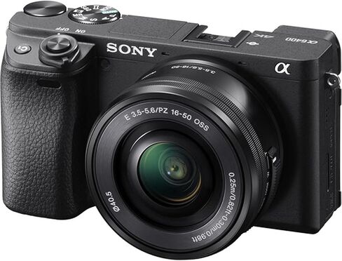 Sony a6400 Mirrorless Camera with 16-50mm Lens 64GB Extreem Speed Memory,.43 Wide Angle & 2X Lenses, Case. Tripod, Filters, Hood, Grip, & Professional Video & Photo Editing Software Kit in Saudi Arabia
