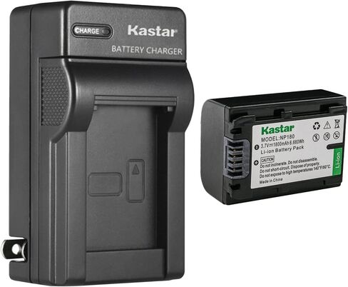 Kastar 3-Pack NP-180 Battery and AC Wall Charger Replacement for Minolta MN2K50NV 2.7K Quad HD /48MP, MN4K25NV 4K Ultra HD, MN4K20NV 4K Ultra HD, MN2K10NV 2.7K Quad HD /48MP IR Night Vision Camcorder in Saudi Arabia