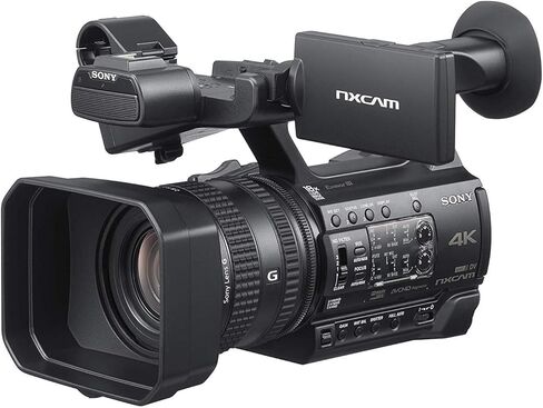 كاميرا الفيديو الاحترافية Sony HXR-NX200 HXR-NX200P 4K (PAL) - تشتمل الحزمة الاحترافية على: Extreme Pro 64GB SD ومجموعة إضاءة LED وحامل ثلاثي القوائم ودوللي وحقيبة أدوات كبيرة جدًا وميكروفون والمزيد in Kuwait