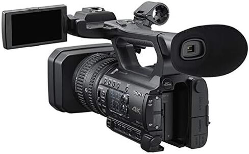 كاميرا الفيديو الاحترافية Sony HXR-NX200 HXR-NX200P 4K (PAL) - تشتمل الحزمة الاحترافية على: Extreme Pro 64GB SD ومجموعة إضاءة LED وحامل ثلاثي القوائم ودوللي وحقيبة أدوات كبيرة جدًا وميكروفون والمزيد in Kuwait