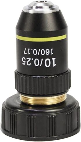 Handheld Digital Microscope Accessories 195 Black Achromatic Objective 4X 10X 20X 40X 60X 100X Objective Lens RMS 20.2mm Parts Microscope Accessories (Warna : 10X) in Saudi Arabia