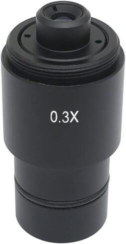 Microscope Accessories Kit 0.3X/0.4X/0.5X C-Mount Adapter Lens for CCD CMOS Industrial Camera Digital Eyepiece Connected with Microscope Reduction Relay Lens Microscope Slides (Color : 0.4X-C-Mount) in Saudi Arabia