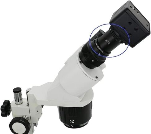 Microscope Accessories Kit 0.3X/0.4X/0.5X C-Mount Adapter Lens for CCD CMOS Industrial Camera Digital Eyepiece Connected with Microscope Reduction Relay Lens Microscope Slides (Color : 0.4X-C-Mount) in Saudi Arabia
