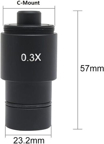 Microscope Accessories Kit 0.3X/0.4X/0.5X C-Mount Adapter Lens for CCD CMOS Industrial Camera Digital Eyepiece Connected with Microscope Reduction Relay Lens Microscope Slides (Color : 0.4X-C-Mount) in Saudi Arabia