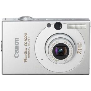 Canon PowerShot SD1000 7.1MP Digital Elph Camera with 3x Optical Zoom (Silver) (OLD MODEL) in Saudi Arabia