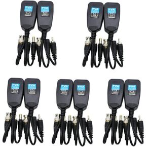 5 أزواج من أجهزة إرسال واستقبال فيديو الطاقة السلبية Balun Audio BNC إلى RJ45 HD-CVI/TVI/AHD/CVBS لـ 720P حتى 8 ميجابكسل لنظام كاميرا المراقبة الأمنية CCTV in Kuwait