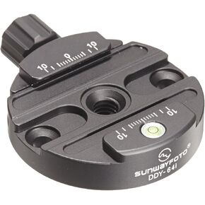 SUNWAYFOTO DDY 64I Quick-Release Clamp Round Black in Saudi Arabia