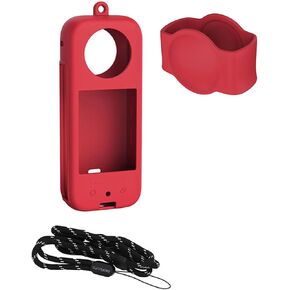Silicone Lens Cap Lens Protective Case Cover Shell Skin for Insta360 X3 Action Camera Accessories in Saudi Arabia