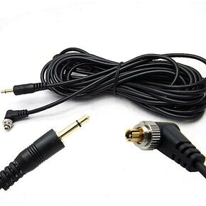 5M 16ft 3.5mm to Male Flash PC Sync Cable with Screw Lock in Kuwait