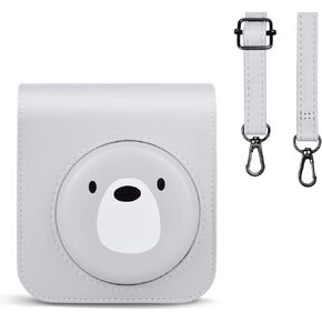 Rieibi Camera Case Compatible with Fuji Instax Mini 12 - MINI 12 Carry Case for Fujifilm Instax Mini 12 Instant Camera - Fuji mini 12 Bag Cover with Strap - Duck