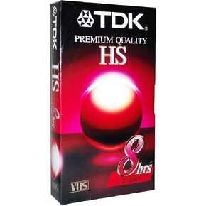 TDK Premium Quality HS T-160 8 Hour EP Video Cassette Tape - Ideal for everyday recording and playback of your favorite programs performance, even under repeated use in Saudi Arabia