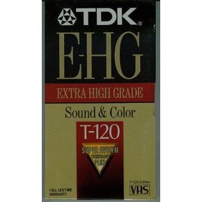 أشرطة كاسيت من TDK E-HG عالية الجودة T-120 - تقنية Super Avian PLUS in Kuwait