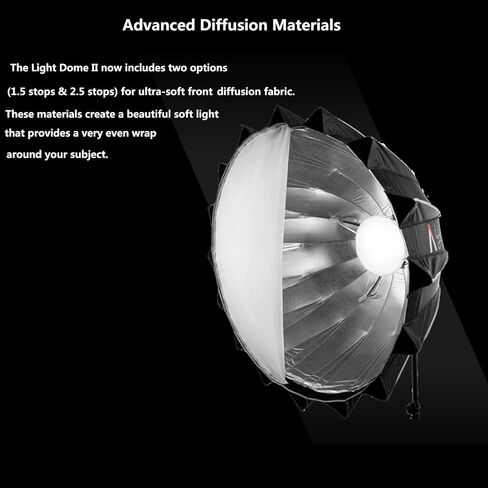 Aputure Light Dome II Parabolic Softbox with Honeycomb Grid Bowens Mount for Aputure 300X/300D II/Amaran 200X/100X and Other Bowens Mount Lights in Saudi Arabia