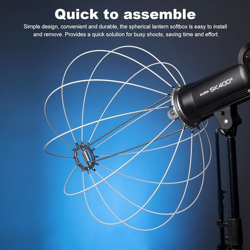 Godox CS-65D Lantern Softbox 26inch/65cm Soft Light Modifier Quick-Setup 26" Latern Softbox with Skirt+Carry Bag for Godox LE200 LE300 SL60 SL100 for Other Bowens Mount Light for Amaran NEEWER Lights in Saudi Arabia