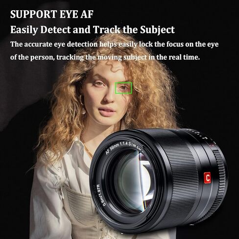 VILTROX 56mm f/1.4 F1.4 APS-C Lens for Nikon Z-Mount Auto Focus Large Aperture Lens with STM Motor Support Eye-AF Prime Lens Compatible for Nikon Z-Mount Camera Z5 Z50 Z6 Z6II Z7 ZII Silver in Saudi Arabia
