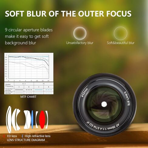 VILTROX 56mm f/1.4 F1.4 APS-C Lens for Nikon Z-Mount Auto Focus Large Aperture Lens with STM Motor Support Eye-AF Prime Lens Compatible for Nikon Z-Mount Camera Z5 Z50 Z6 Z6II Z7 ZII Silver in Saudi Arabia