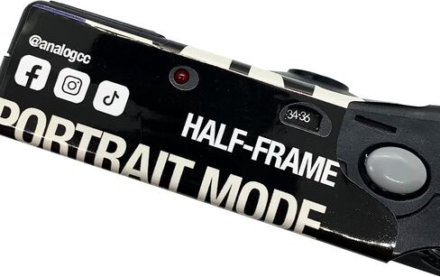 Analog Portrait Mode Disposable Camera w/Flash + Development & Digital Uploads | New Half-Frame 35mm Film Single-Use Camera, 34 Exposures, Pictures Sent to Your Phone in Saudi Arabia