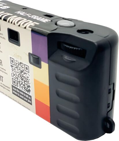 Analog Portrait Mode Disposable Camera w/Flash + Development & Digital Uploads | New Half-Frame 35mm Film Single-Use Camera, 34 Exposures, Pictures Sent to Your Phone in Saudi Arabia