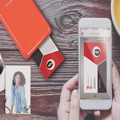 Zink Polaroid ZIP Wireless Mobile Photo Mini Printer (White) Compatible w/ iOS & Android, NFC & Bluetooth Devices in Saudi Arabia
