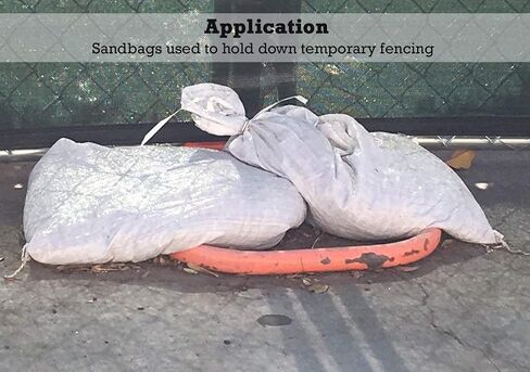 Sandbags for Flooding - Size: 18" x 30" - Color: White - Sand Bag - Flood Water Barrier - Water Curb - Tent Sandbags - Store Bags by Sandbaggy (10,000 Bags) in Kuwait