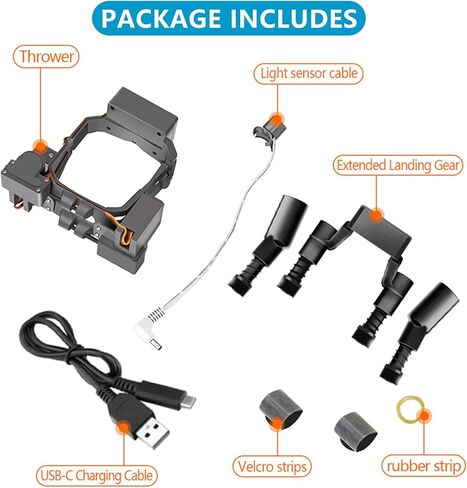 هاناتورا جهاز اسقاط اصدار مزدوج لتحرير الحمولة الهوائية لطائرة دي جيه اي مافيك برو بدون طيار، نظام قطارة نقل بمشبك هوائي، مجموعة ملحقات خطاف طعم الصيد in Kuwait