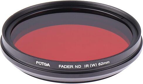 FocusFoto FOTGA 55mm All-in-One Adjustable Infrared IR Pass X-Ray Lens IR Filter, Variable from 530nm to 650nm 680nm 720nm 750nm Optical Glass in Saudi Arabia
