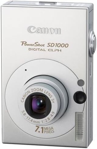 Canon PowerShot SD1000 7.1MP Digital Elph Camera with 3x Optical Zoom (Silver) (OLD MODEL) in Saudi Arabia