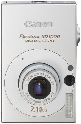 Canon PowerShot SD1000 7.1MP Digital Elph Camera with 3x Optical Zoom (Silver) (OLD MODEL) in Saudi Arabia
