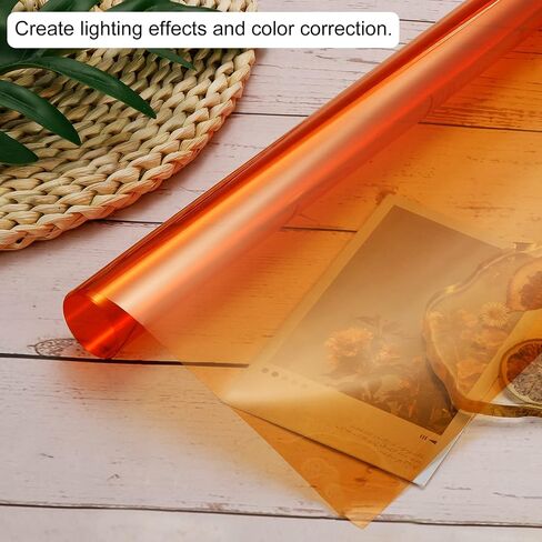 MECCANIXITY Lighting Gel Filter 15.7x19.7 Inch Lake Blue Color Correction Sheet for Photo Studio Red Head Light, Pack of 4 in Saudi Arabia