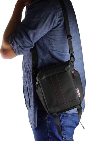 Navitech Black Water Resistant Protective Portable Handheld Binocular Case and Travel Bag Compatible with The Canon 12x32 is in Kuwait