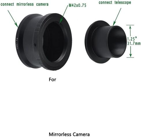 JUIYU Telescope Accessory Set 1.25 Inch Telescope Camera Adapter to Camera Accessory Telescope Camera in Saudi Arabia
