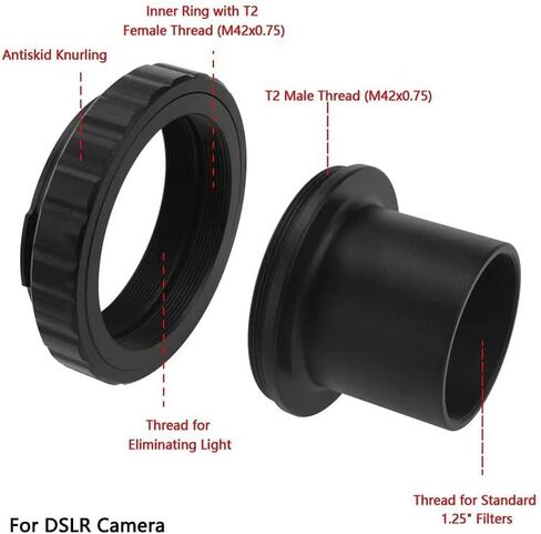 JUIYU Telescope Accessory Set 1.25 Inch Telescope Camera Adapter to Camera Accessory Telescope Camera in Saudi Arabia