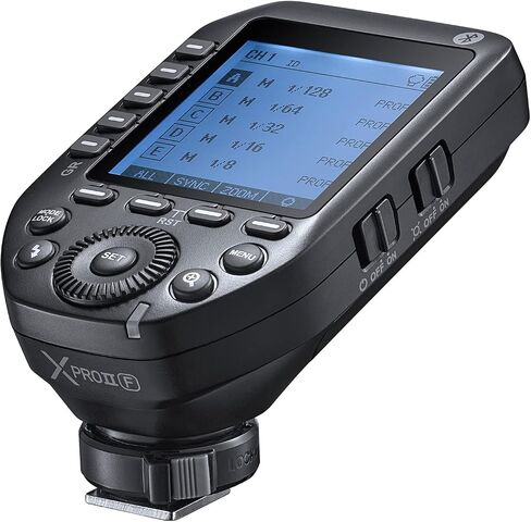 Godox XProII-F XProII F TTL Wireless Flash Trigger for Fujifilm, Support 1/8000s HSS, TTL Autoflash, Manual Flash, TCM Function, 5 Delicated Group Button, Large LCD Display, Smart APP Control in Saudi Arabia