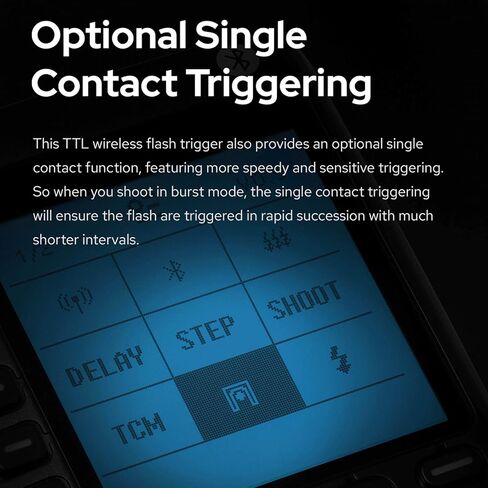 Godox XProII-F XProII F TTL Wireless Flash Trigger for Fujifilm, Support 1/8000s HSS, TTL Autoflash, Manual Flash, TCM Function, 5 Delicated Group Button, Large LCD Display, Smart APP Control in Saudi Arabia