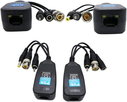 5 أزواج من أجهزة إرسال واستقبال فيديو الطاقة السلبية Balun Audio BNC إلى RJ45 HD-CVI/TVI/AHD/CVBS لـ 720P حتى 8 ميجابكسل لنظام كاميرا المراقبة الأمنية CCTV in Kuwait