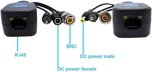 5 أزواج من أجهزة إرسال واستقبال فيديو الطاقة السلبية Balun Audio BNC إلى RJ45 HD-CVI/TVI/AHD/CVBS لـ 720P حتى 8 ميجابكسل لنظام كاميرا المراقبة الأمنية CCTV in Kuwait