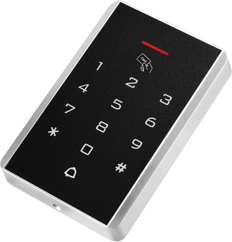 Door Access Control Keypad, 125KHz Proximity ID Card Access Control System, Support 1000 Users Door Access Control, Stand-Alone Keypad + 5PCS Keychains for Entry Access Controller Gate Opener in Saudi Arabia
