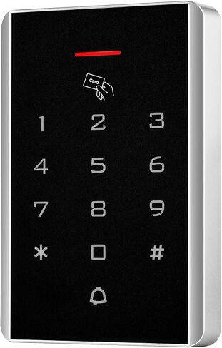 Door Access Control Keypad, 125KHz Proximity ID Card Access Control System, Support 1000 Users Door Access Control, Stand-Alone Keypad + 5PCS Keychains for Entry Access Controller Gate Opener in Saudi Arabia