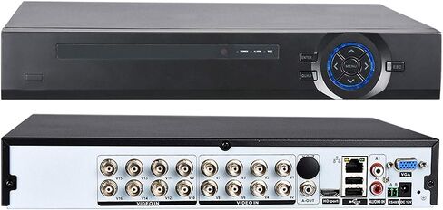 8CH 1080N Hybrid 5-in-1 AHD DVR (1080P NVR+1080N AHD+960H Analog+TVI+CVI) Standalone DVR CCTV Surveillance Security System Video Recorder Motion Detection HDD & Cameras not Included in Saudi Arabia