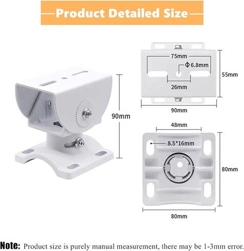 BeElion Aluminum Alloy Surveillance Camera Horizontal Vertical Pole Mount Kit, Wall Mounting Bracket for CCTV Security Camera PTZ Dome Vertical Pole Mounting Bracket in Saudi Arabia