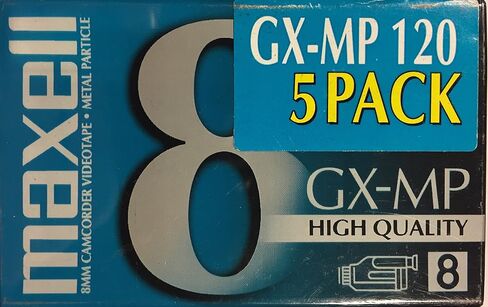أشرطة فيديو ماكسيل GX-MP 8ملم بدقة 120 دقيقة (5 قطع) in Saudi Arabia
