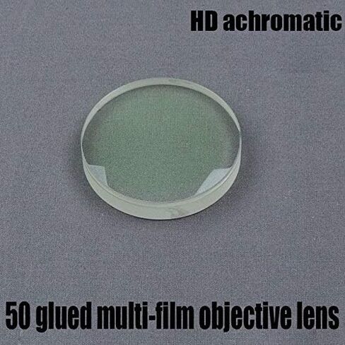 Astronomical Telescope DIY Accessories Refraction Objective Lens HD Achromatic Diameter 50 Focal Length 183 Glued Green Film (Color : Glued Green Film, Diameter : 50MM) in Saudi Arabia