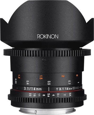 Rokinon Cine DS DS14M-NEX 14mm T3.1 ED AS IF UMC Full Frame Cine Wide Angle Lens for Sony E in Saudi Arabia