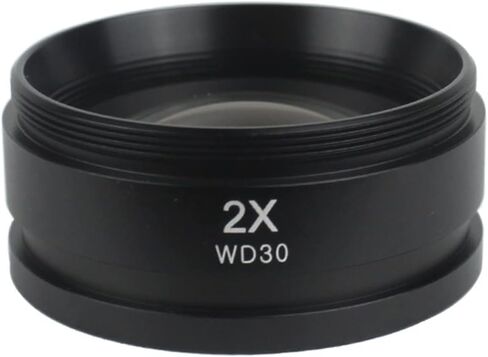Microscope Auxiliary Barlow Lens Big Attachment Objective Lens- WD165 WD30 0.5X 1.0X 0.7X 2.0X Assisted Auxiliary Industry Video Microscope Objectives Len Microscope Accessoires Barlow Lens (Color : in Kuwait